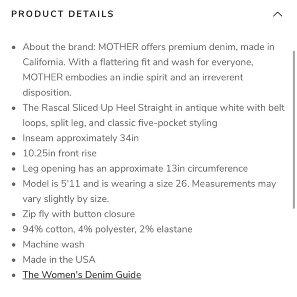 NWT MOTHER RASCAL SLICED UP HEEL PLAY DATE HIGH WAISTED WITH FLARED size 25 - Picture 11 of 11